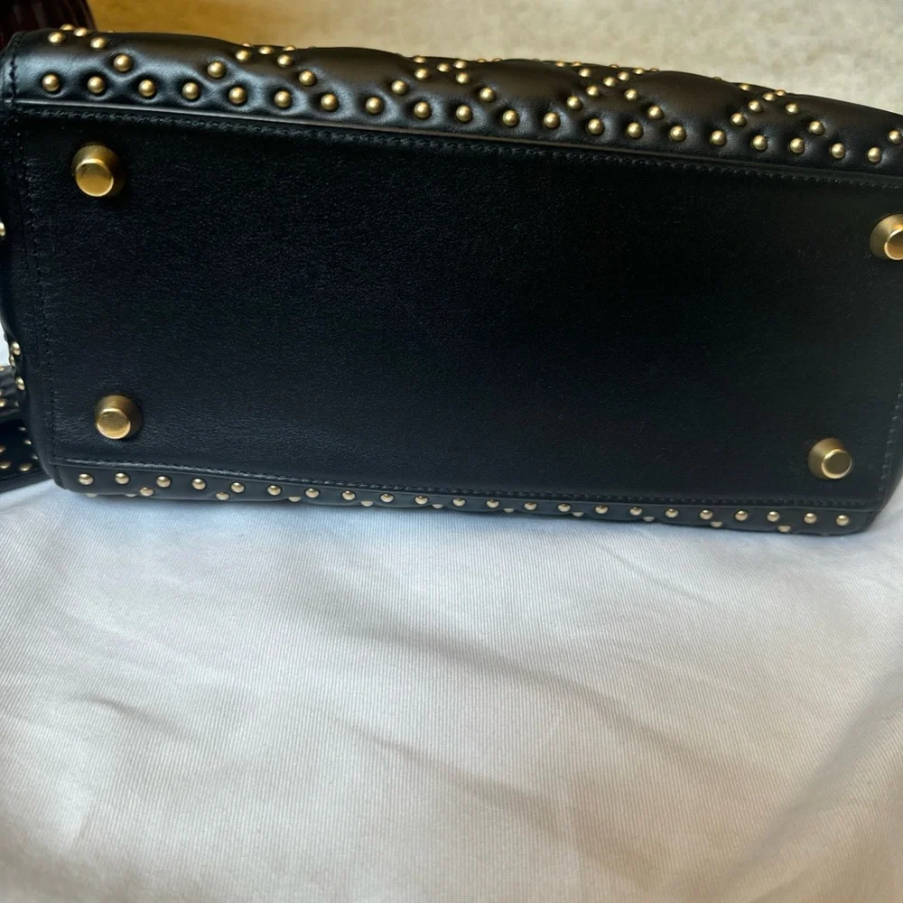 Lady Dior Black with Gold Studs Cannage Bag. Like new. Only used a few times. - Picture 9 of 14